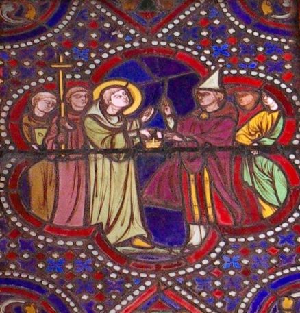 St Bernard accueille à Clairvaux le pape Innocent II