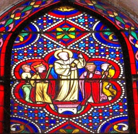 Saint Bernard prêche la Croisade à Vézelay, entraînant les foules à la reconquête du tombeau du Christ.