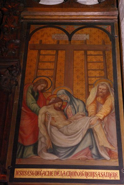 Jésus est détaché de la croix et remis à sa mère